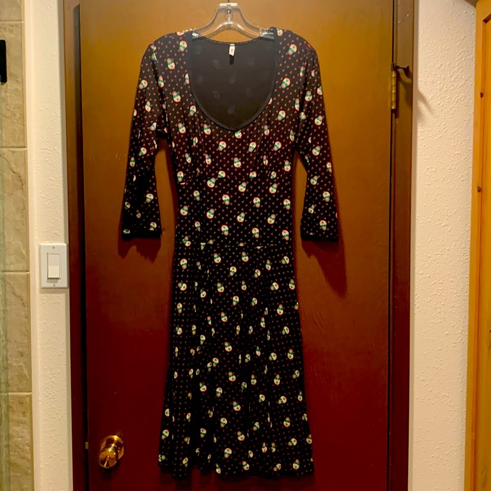 Blutsgeschwister matryoshka and cherry print dress